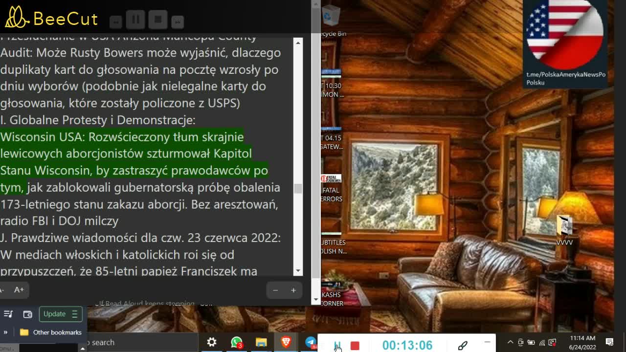 25 CZERWIEC 2022❌PRZYWROCONA REPUBLIKA❌CODZIENNY RAPORT JUDY BUYINGTON❌AUDIO👉27 MIN PO POLSKU❌