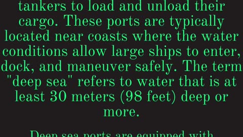 Unlocking the Secrets of Deep Sea Ports #shorts