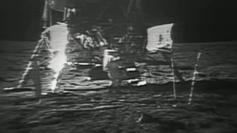 Restored Apollo 11 Moonwalk - Original NASA EVA Mission Video - Walking on the Moon