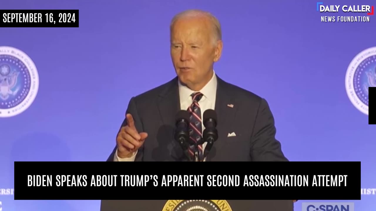 Biden Speaks About Trump’s Apparent Second Assassination Attempt