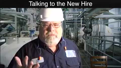 Talking to the new hire.