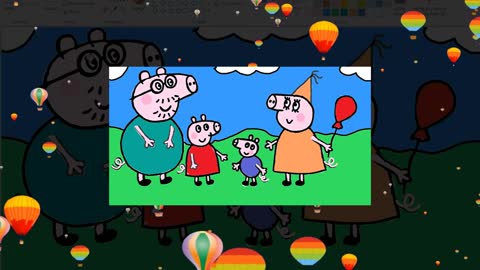 PEPPA PIG 🐷 HOW TO DRAW. LEARN COLORS. FOR CHILDRENS 🐾