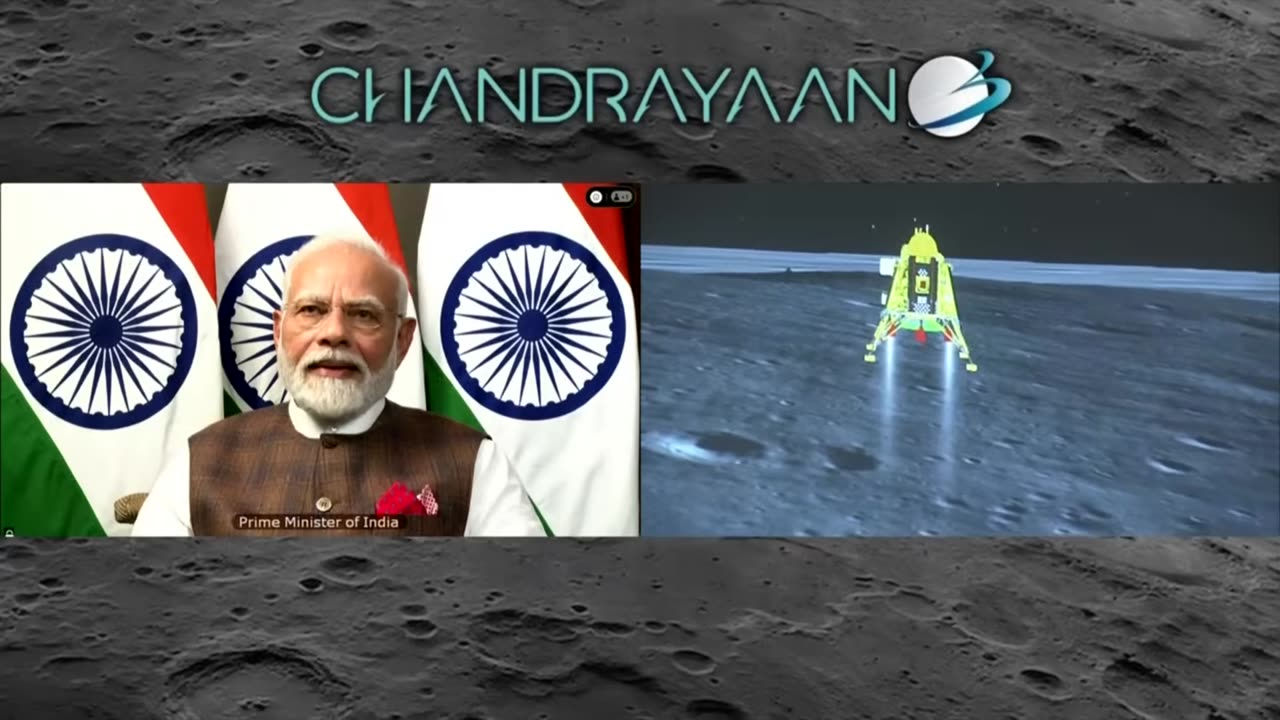 Chandrayaan-3 final descent 🛰️ | Exclusive visuals of historic moon landing 🇮🇳 | Chandrayaan Landing