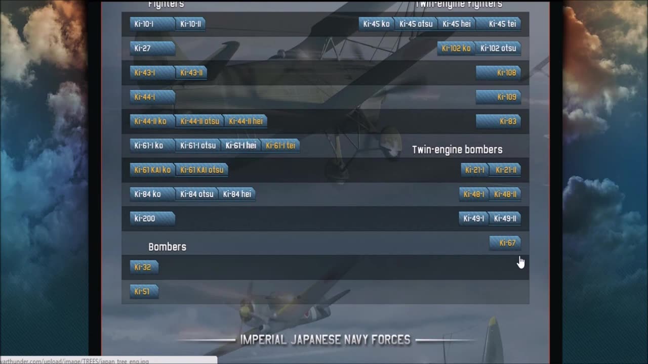 War Thunder future tech tree analysis - Imperial Japanese Army Air Force (IJAAF)