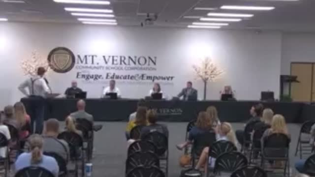 Dr. Dan Stock @ Mt. Vernon School Board in Indiana 'Masks & Covid' protocols
