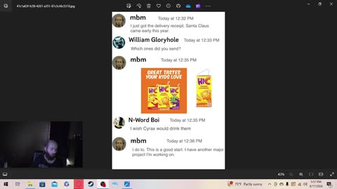 Cyraxx on Rumble. "EXPOSING MUSIC BIZ MARTY FOR THE MONSTER HE TRULY IS". 8/17/2024. Fake "proof".