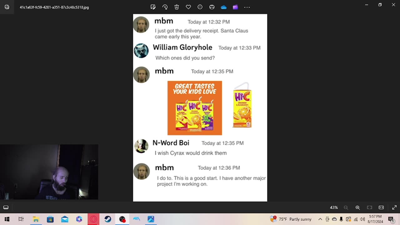 Cyraxx on Rumble. "EXPOSING MUSIC BIZ MARTY FOR THE MONSTER HE TRULY IS". 8/17/2024. Fake "proof".