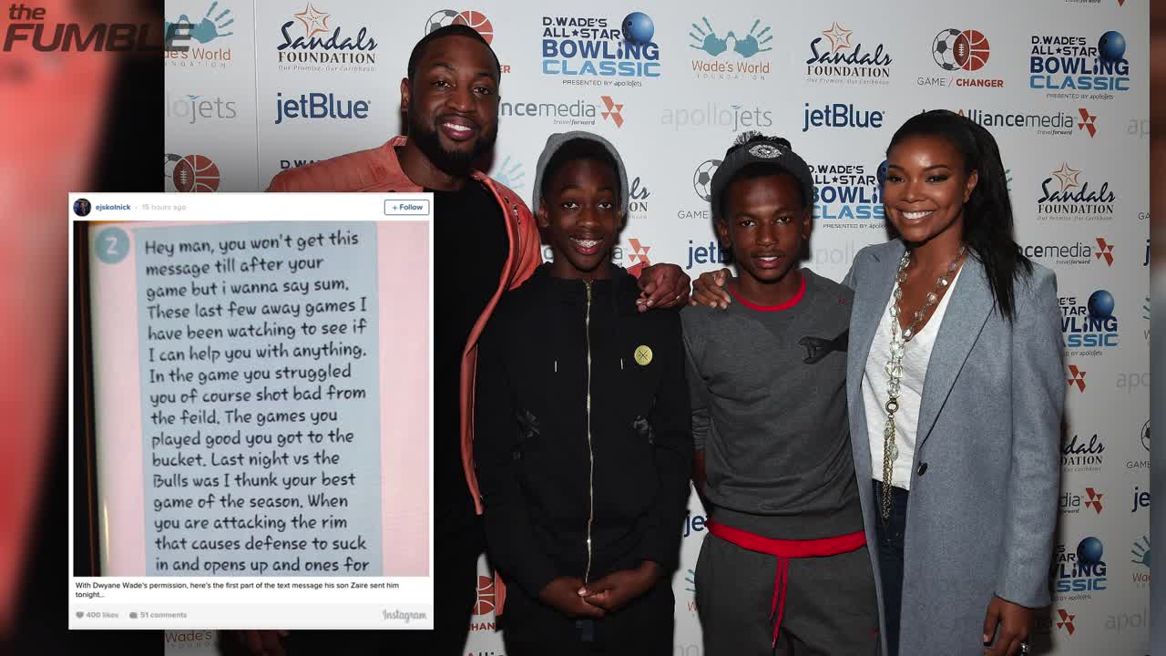 Dwyane Wade’s Son Sends Struggling Dad Inspiring Texts