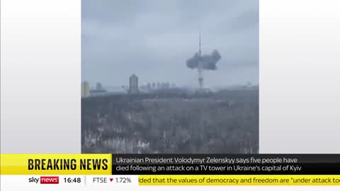 Ukraine Invasion_ Russian strike on TV tower kills five