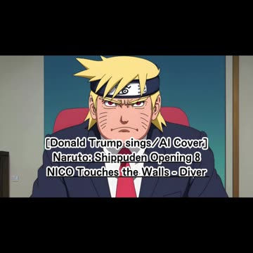 [Donald Trump sings/AI Cover] Naruto: Shippuden Opening 8 NICO Touches the Walls - Diver