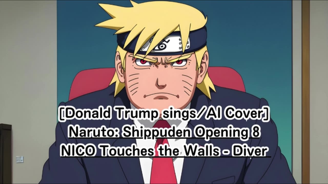 [Donald Trump sings/AI Cover] Naruto: Shippuden Opening 8 NICO Touches the Walls - Diver