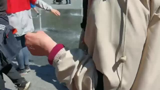 Police Attempt To Arrest Chris Sky but Edmontonians Help Escort Him off the Grounds.
