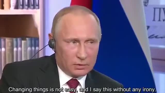 In 2017 Putin says US politicians are essentially elected puppets