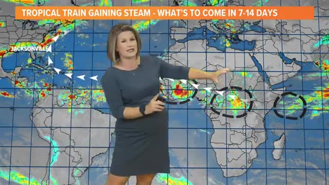 Tropical train gaining steam over Africa in the next two weeks