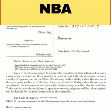 TNT Sues the NBA