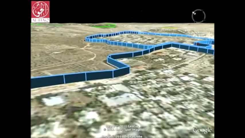 Tutti i muri di confine dell'enorme campo profughi illegale degli ebrei in Palestina DOCUMENTARIO