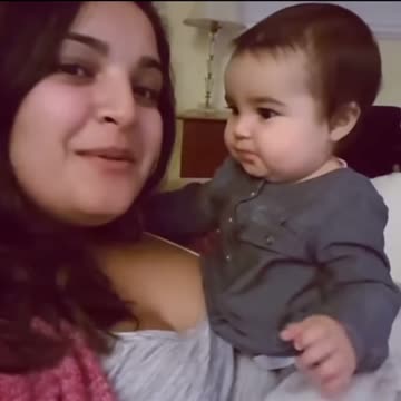 BABY Kisses HER MOTHER FUNNY Baby