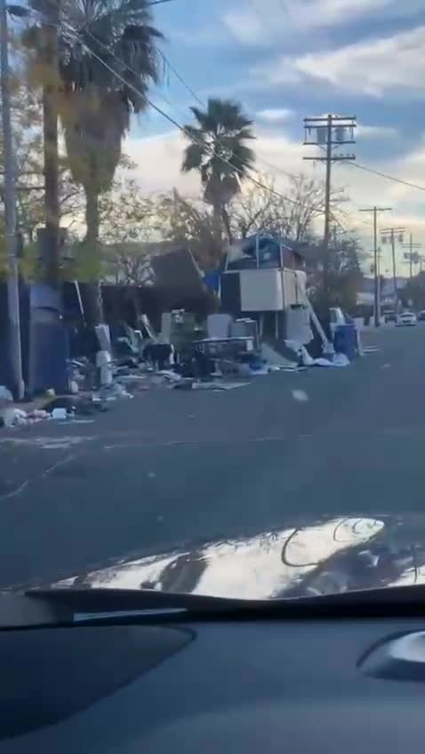 Instead the homeless crisis in LA Canoga Park, San Fernando Valley..