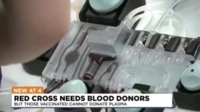 🏥 HEALTH - American Red Cross: Vaccinated people cannot donate blood