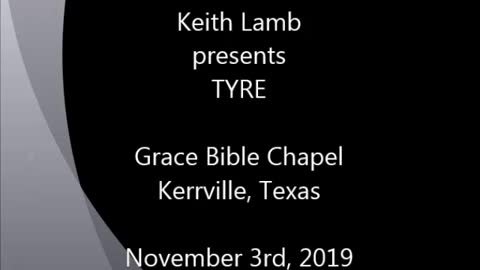 Keith Lamb presents TYRE 11-03-19