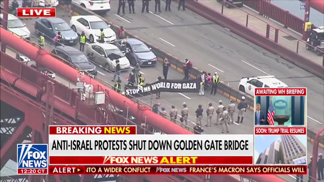 Anti-Israel Protesters Shut Down Golden Gate Bridge