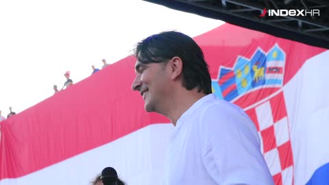 Dalićev emotivni govor na trgu u Varaždinu