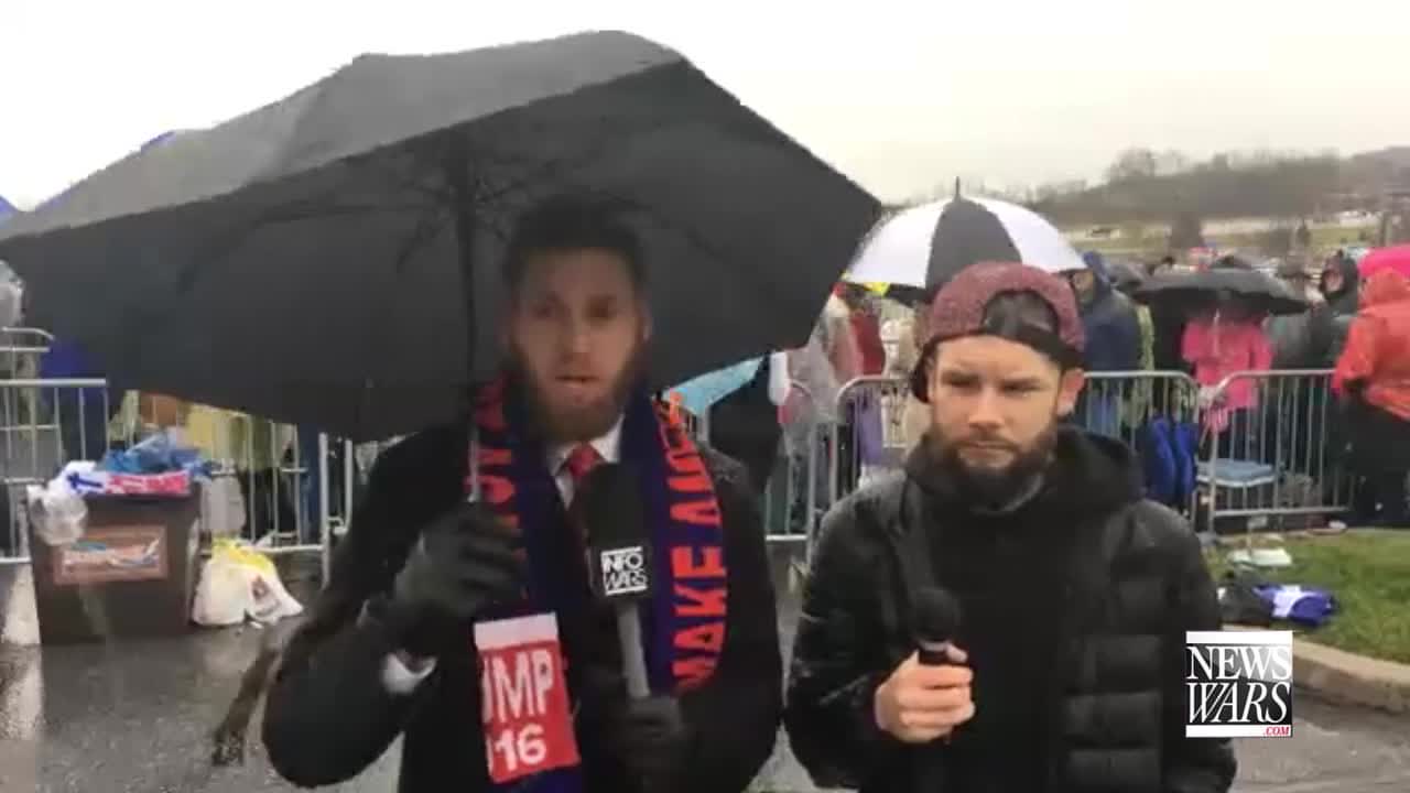 See Owen Shroyer Brave The Massive Crowds Gathering To Back Trump In PA