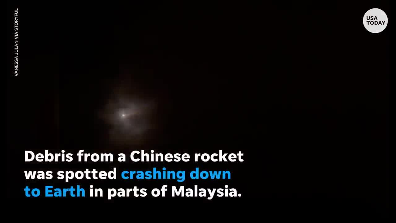 Chinese rocket debris falls to Earth over Indian Ocean | USA TODAY