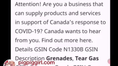 “人民必須趕緊覺醒”_手榴彈、催淚瓦斯，加拿大政府2016年已為C_19疫情做好準備……對付你了！
