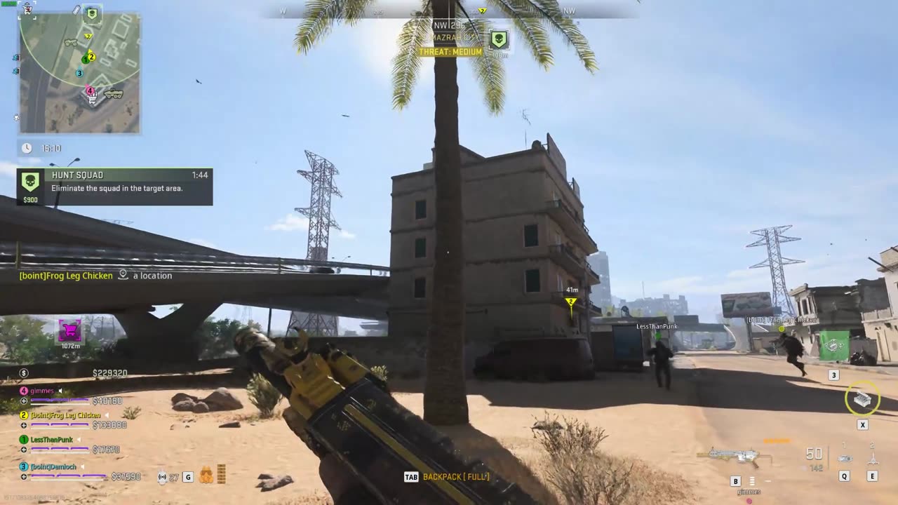 clearing buildings