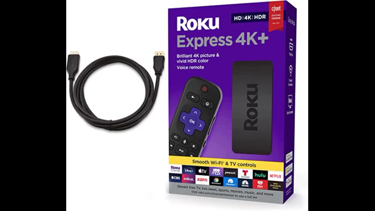 Review: Roku Express 4K+ 2021 Streaming Media Player HD4KHDR with Smooth Wireless Streaming...