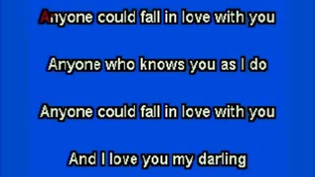 kbkaraokeking anyone could fall in love with you (elvis)