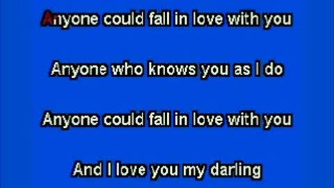 kbkaraokeking anyone could fall in love with you (elvis)