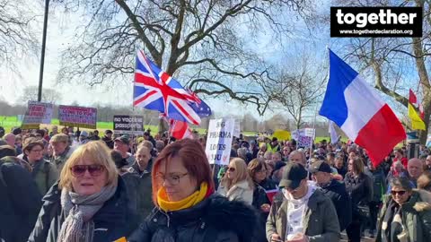 #together at Unite For Freedom Rally, London 26 Feb 2022
