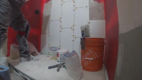 Tiling a Shower Wall Part 5