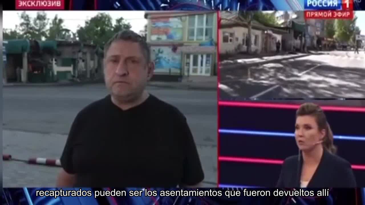 Skabeeva preguntó si hubo algún éxito en el frente. Fue muy incómodo responder a la pregunta.