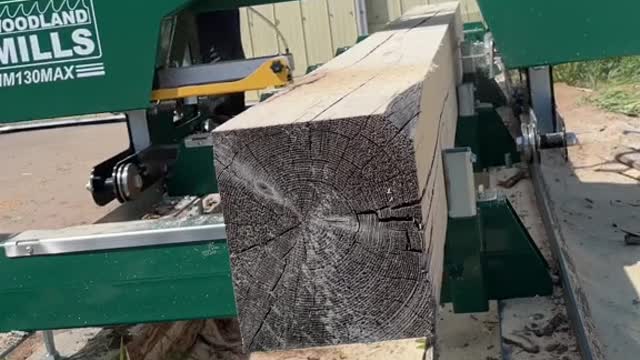 Cutting pieces I need out of an old beam