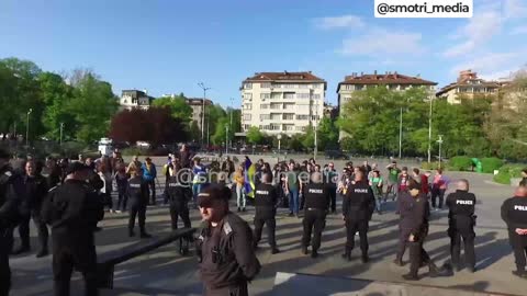 Bulhaři protestují proti Ukrajincům a dodávkám zbraní na Ukrajinu