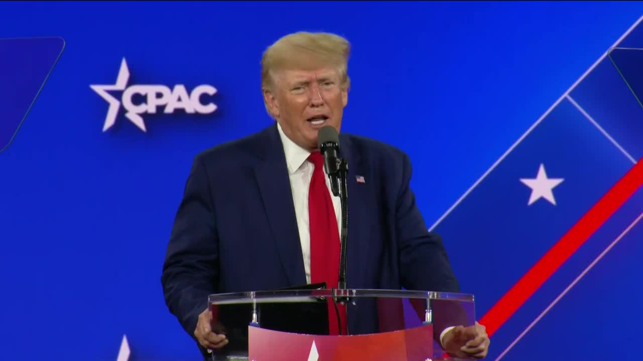 Donald trump speak at CPAC 2022