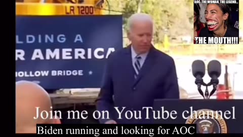 Biden is in Love with AOC running and looking for her