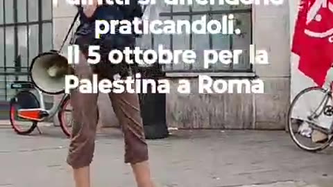 Intervento P.CARC presidio 25 settembre a Firenze
