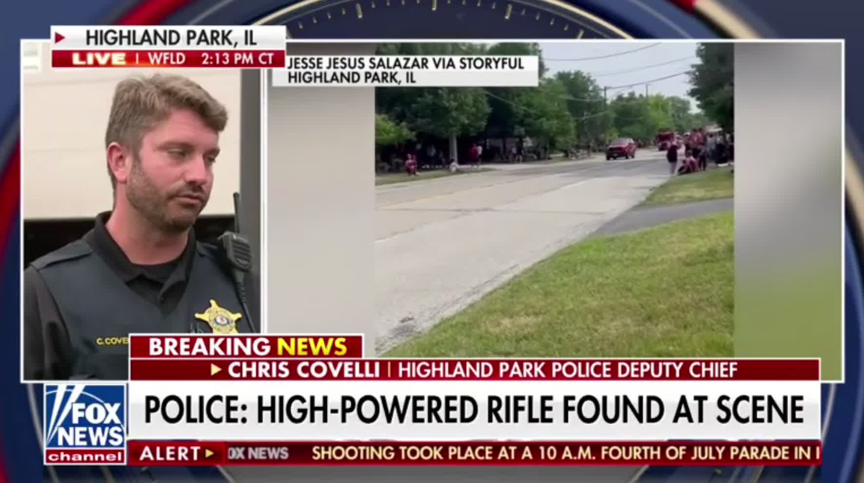 Highland Park Police Deputy Chief Chris Covelli: "It sounds like spectators were targeted."