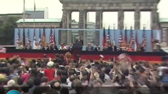 President Reagan Berlin Wall Speech at the Brandenburg Gate - June 12 1987