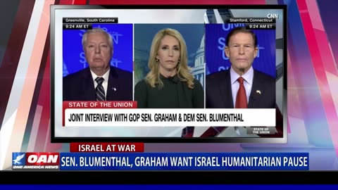 Sen. Blumenthal, Graham Want Israel Humanitarian Pause