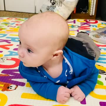 Little man showing off