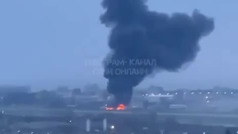 👀 Yesterday's video from Sochi, Russia! 🔥 Fire at the local airport...