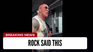 Here Is What The Rock Said When Bad Blood Went Off Air