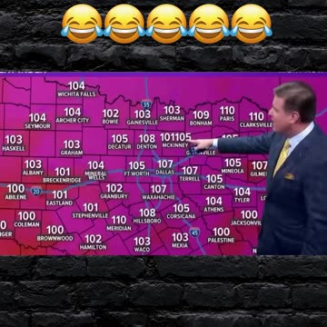 Genius reporter turns technical glitch into funny bit