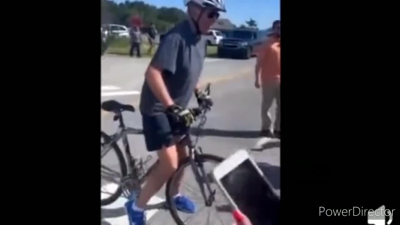 Joe Biden falls off bike while cycling in Delaware