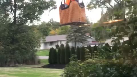 Hot Air Balloon Makes Emergency Landing